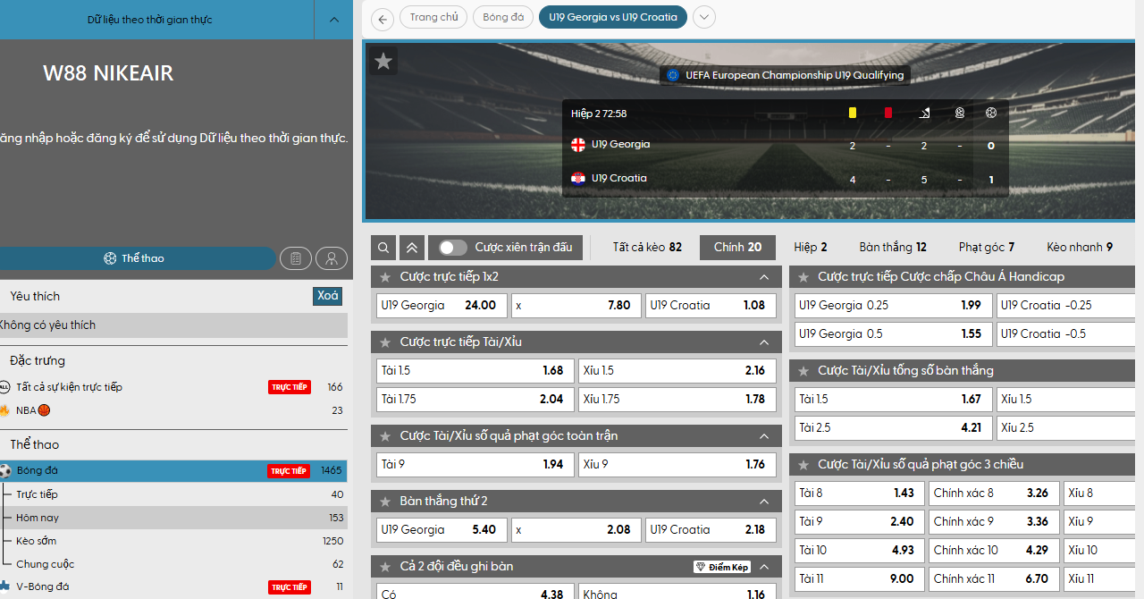 Chọn bảo hiểm cá cược W88